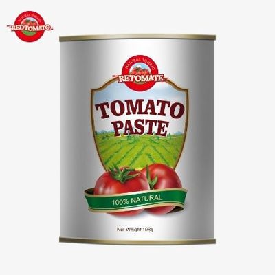 Canned Tomato Paste 198g Adheres To ISO HACCP And BRC Standards As Well As FDA