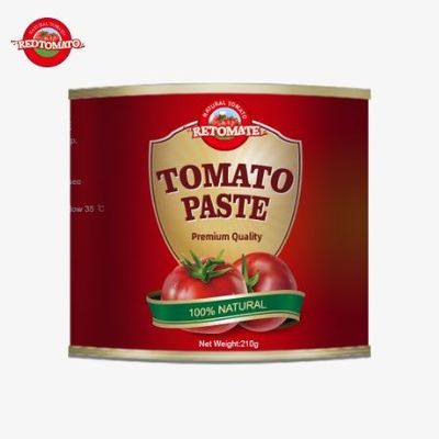 OEM 210g Canned Tomato Paste For Factory Price Adheres To The ISO HACCP And Food Standards Recognized By The FDA
