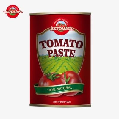 400g Tomato Paste Can International Standards Including Those Of ISO  HACCP  BRC And FDA