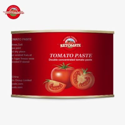 Premium 2200g Canned Tomato Product Certified As Halal For African Muslim Cuisine Concentrated Tomato Paste