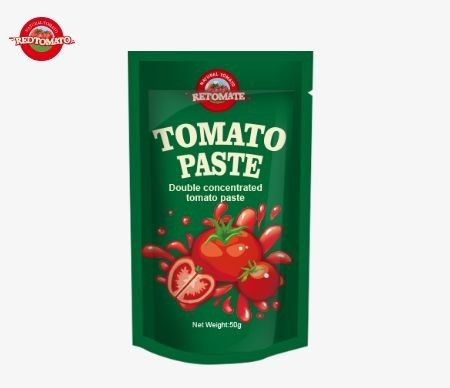 Convenient Sachet Tomato Paste In Stand Up 50g Double Concentrated