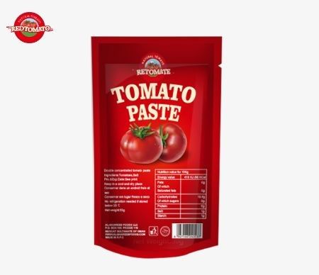 Manufacturers Factory Price In Stand Up Sachet Tomato Paste 50G Packaging Bag