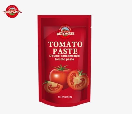 50g Stand-Up Sachet Of Tomato Paste Complies With ISO HACCP And BRC Standards Ensuring Compliance With Factory Pricing