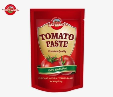 Premium Tomato Paste Sachets Double Concentrated, Available In Both Flat And Stand-Up Designs Each Weighing 70g