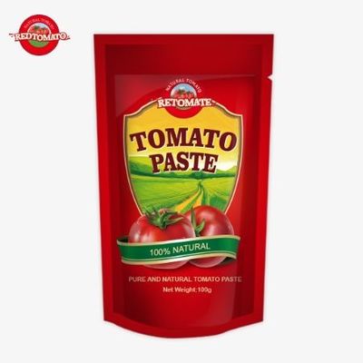 Premium-Grade 100g Stand-Up Sachet Tomato Paste Sourced From A Reputable Factory In China
