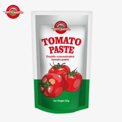 Packaged In A 100g Stand-Up Sachet  Tomato Paste With 100% Purity