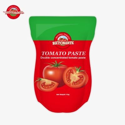 Tomato Paste Factory Produces 113g Stand-Up Sachets In Compliance With ISO HACCP BRC And FDA Production Standards