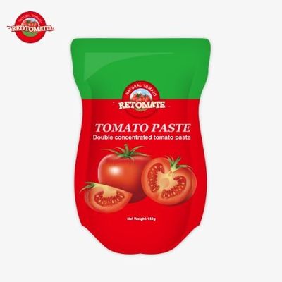 140g Stand-Up Sachet Of Sweet And Sour Tomato Paste, Available In 22% To 30% Purity