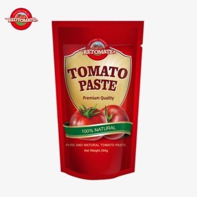 FDA Certificate For Double Concentrated Tomato Paste 200g In Stand-Up Sachet