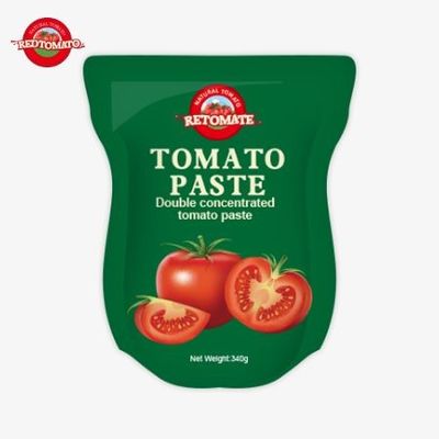 The 340g Red Tomato Paste Stand-Up Sachet Is Convenient And Delicious