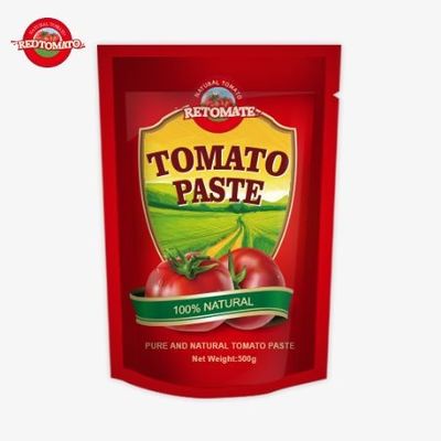 The 500g Stand-Up Sachet Of Tomato Paste Provides Convenient Packaging And Delightful Flavor