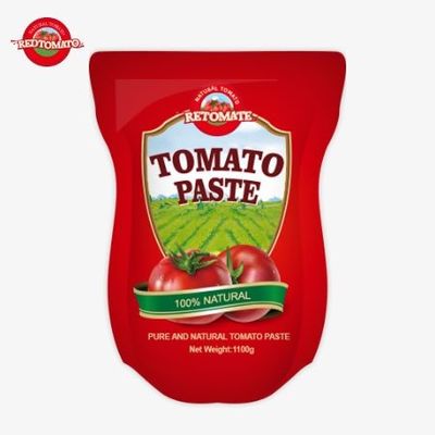 Stand-Up Sachet Tomato Paste 1100g 30%-100% Purity, Sweet And Sour