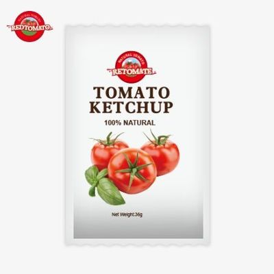 OEM 36g Tomato Ketchup Sachet From China Factory Made With Pure Natural Ingredients Offered At Factory Price
