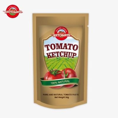 Factory Original ISO Sachet Ketchup 56g Pure Natural Flavor Sweet And Sour Taste