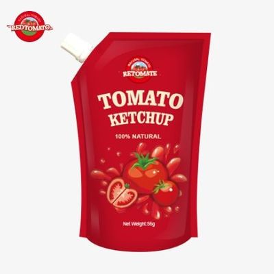 ISO-Certified 56g Sachet Ketchup Pure Natural Flavor Meets International Production Standards