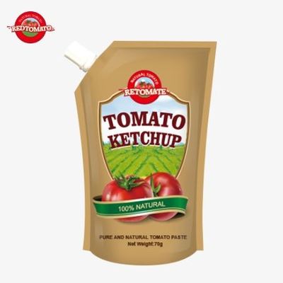 Factory Price 70g Sachet Ketchup Convenient Pure Natural Flavour International Standards