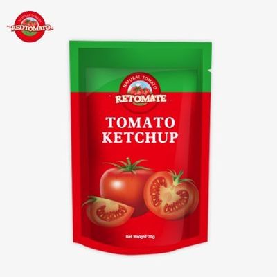 70g Ketchup Sachet Pure Natural Flavor China Factry Produce Preferential Price