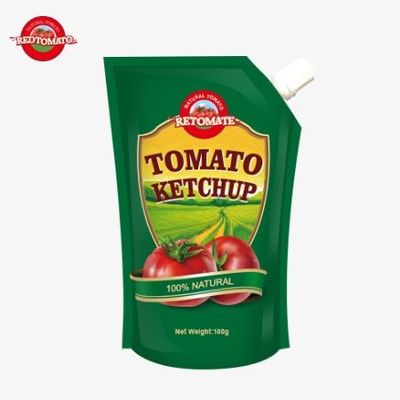 100g  Natural Ketchup Sachet OEM China Factory Price HACCP FDA Standards