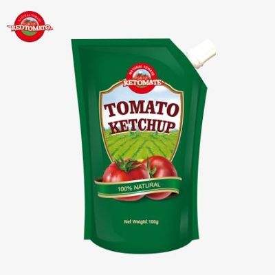 OEM 100g Natural Ketchup Sachet, HACCP FDA Standards, China Factory Price
