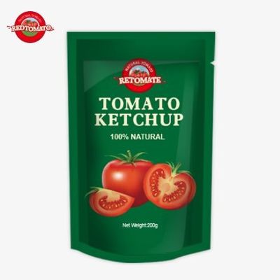 OEM 200g Sachet Ketchup Pure Natural Flavor Perfect For China Factory Price