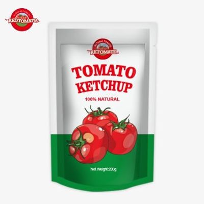 OEM 200g Sachet Ketchup With Pure Natural Flavor, Perfect For China Factory Price
