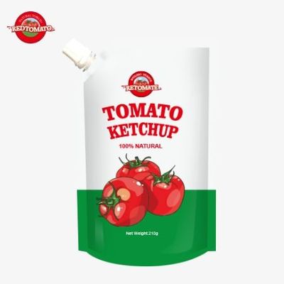 OEM Factory Production Of 210g Sachets Of Ketchup With Pure Natural Flavor