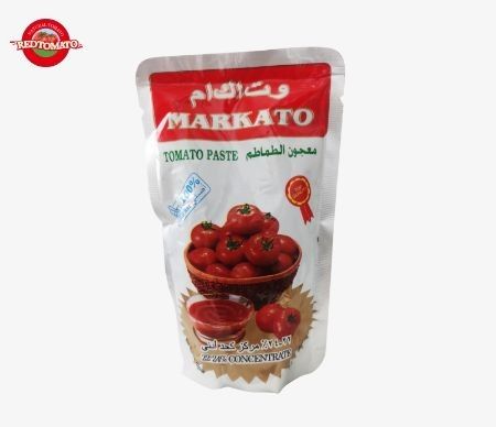 High-Quality Tomato Paste Sachets Available  Stand-Up Designs Double Concentrated And Weighing 70g
