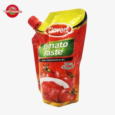 Cloves 340g Stand-up Spout Sachet Tomato Paste Double Concentrated Brix 28–30% Customizable With The Same Quality