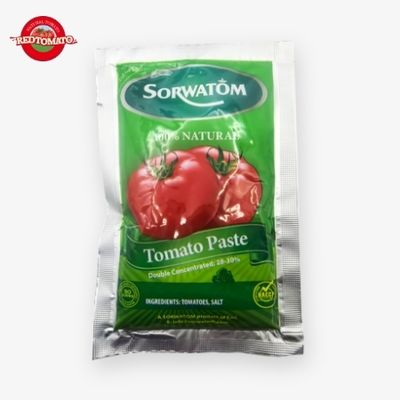 70g Flat Sachet Tomato Paste Concentrated To A Brix 28–30% Available Under The Retomate Brand Or Customizable With Your Own OEM