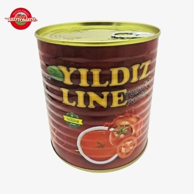 YILDIZ LINE 800g Canned Tomato Paste Brix24%-26% Provide OEM And Packaging Design