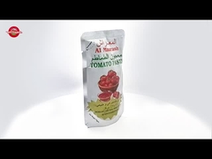 70g sachet tomato paste concentrated to Brix level of 22–24%